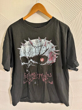 Vitriol Graphic Cotton Tee in Black XL